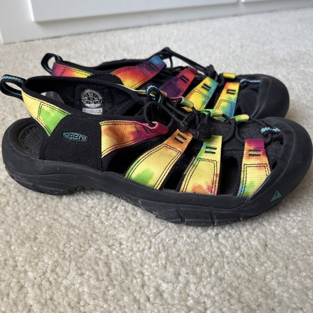 Keen Men 10.5 Newport H2 Water Sandal Rainbow Outdoor Rubber Hiking Sandals - Picture 4 of 5